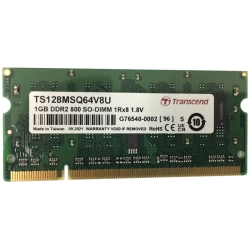 1GB DDR2-800 200Pin SO-DIMM Unbuffer Non-ECC Memory TS128MSQ64V8U