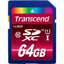 64GB SD Card U1 MLC 600X TS64GSDXC10U1