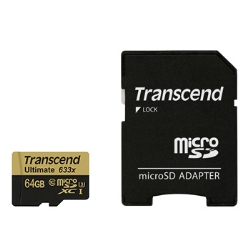64GB microSDXCJ[h UHS-I U3 MLC 633x TS64GUSDU3