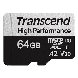 64GB microSDXCJ[h w/ adapter UHS-I U3 A2 TS64GUSD330S