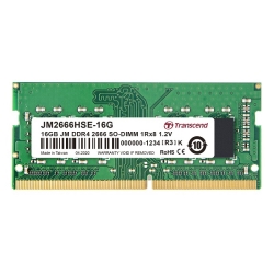 16GB JM DDR4 2666 SO-DIMM 1Rx8 2Gx8 CL19 1.2V JM2666HSE-16G