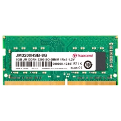 8GB JM DDR4 3200 SO-DIMM 1Rx8 1Gx8 CL22 1.2V JM3200HSB-8G
