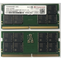 PC5-44800(DDR5-5600) SO-DIMM 32GB 2Rx8 2Gx8 CL46 1.1V TS5600ASE-32G