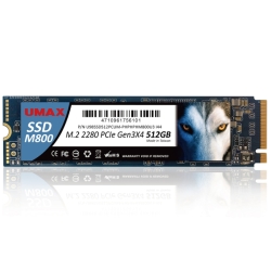 (M.2 2280 NVMe SSD) M800 M.2 2280 PCIe Gen3x4 512GB UM-SSDNV34M800-512