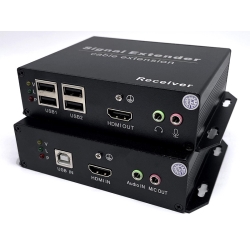 スペクトル 光ケーブル、LANケーブル両用/KVMエクステンダー（HDMI