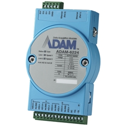 ADAM-6200V[Y C[Tlbg[gI/O 4ch ≏AiOo Modbus TCPW[ ADAM-6224-AE