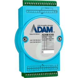 ADAM-6000V[Y 18DI/18DO IoT Modbus/OPC UA Ethernet Remote I/O ADAM-6350-A1