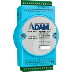 ADAM-6000V[Y 8AI/10DI/11DO IoT Modbus/OPC UA Ethernet Remote I/O ADAM-6317-A1
