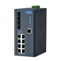 YƗpR~jP[VEKI 8 Gigabit Ethernet + 4SFP Managed Switch Wide Temperature EKI-7712G-4FI-AE