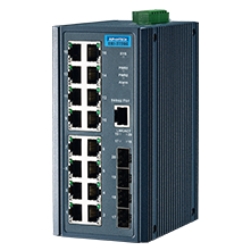 YƗpR~jP[VEKI 16G + 4SFP Port Unmanaged Ethernet Switch EKI-2720G-4F-AE