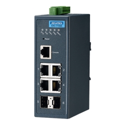 YƗpR~jP[VEKI 4FE + 2SFP Managed Ethernet Switch EKI-7706E-2F-AE