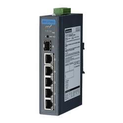 YƗpR~jP[VEKI 5GbE + 1G SFP Industrial Unmanaged PoE Switch with Wide Temp EKI-2706G-1GFPI-AE