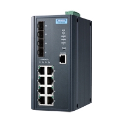 YƗpR~jP[VEKI 8G + 4SFP L3 Managed Ethernet Switch Wide Temperature EKI-9612G-4FI-AE