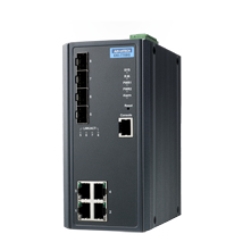 YƗpR~jP[VEKI 4GE + 4SFP Managed Ethernet Switch EKI-7708G-4F-AE