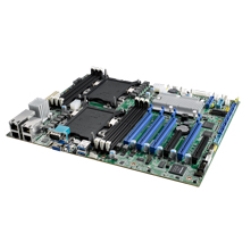 Dual LGA 3647-P0 Intel Xeon Scalable ATX Server Board with 6 DDR4 4 PCIe x16 + 2 PCIe x8 8 SATA3 ASMB-825-00A1E