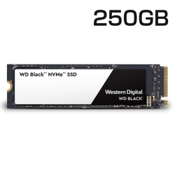 WD Black NVMeV[Y SSD 250GB PCIe Gen3 8Gb/sAup to 4lanes M.2 2280 K㗝Xi WDS250G2X0C
