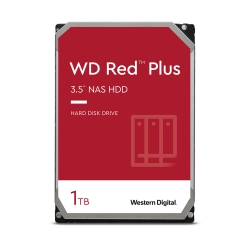 WD Red Plus NAS Hard Drive 3.5C` NASp HDD 1TB SATA6.0Gb/s 5400rpm 64MB CMR 3Nۏ WD10EFRX 4988755-005760
