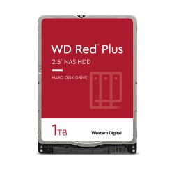 WD Red Plus NAS Hard Drive 2.5C` NASp HDD 1TB SATA6.0Gb/s 5400rpm 16MB CMR 9.5mm WD10JFCX 4988755-011976