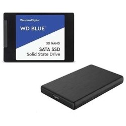 Western Digital WD Blue 2.5C` 500GB SSD + 2.5C`P[XZbg WDS500G2B0A+CASE 4988755-052627