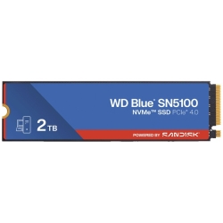 WD Blue SN5100 �V���[�Y ���C���X�g���[�����f�� M.2 PCIe Gen4x4 NVMe �ڑ�SSD (2TB)�@WDS200T5B0E
