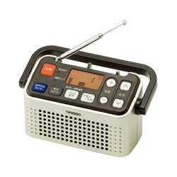 ツインバード工業 3バンドラジオ付ワイヤレス手元スピーカー AV-J135G