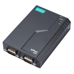 MOXA 2ポート RS-232/422/485 USB 3.2- シリアルコンバーター、-40～75℃ UPort 1250-G2-T