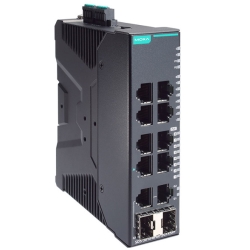 MOXA 8PoE+ポート付き 産業用 8+2ギガビットポート スマートイーサネットスイッチ (ワイド温度モデル) SDS-3010-8POE-2GTXSFP-T