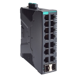 MOXA 産業用 16ポート(14+2SFPポート) フルギガビット スマートイーサネットスイッチ SDS-G3016-2GSFP