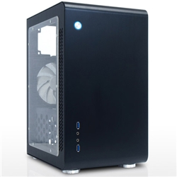 フルアルミ仕様Micro-ATX/Mini-ITX用コンパクトタワーケース 「JONSBO U3」 ブラック U3-BK-W
