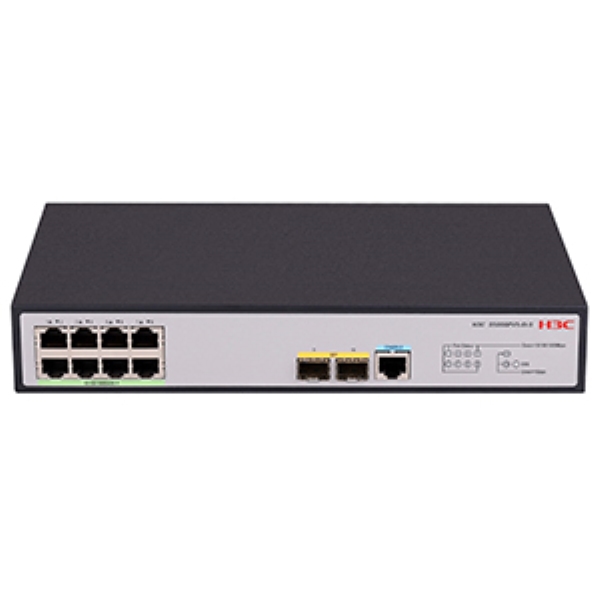 H3C S5008PV5-EI-S L2 Ethernet Switch with 8*10/100/1000BASE-T Ports and 2*1000BASE-X SFP PortsA(AC) 9801A41L