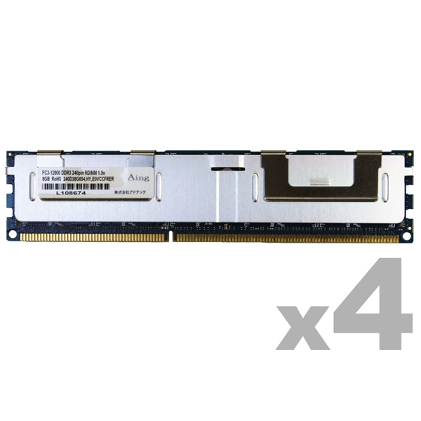 DDR3-1600 240pin RDIMM 8GB×4 fAN ADS12800D-R8GD4