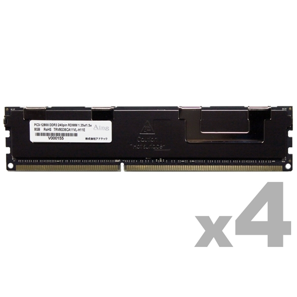 DDR3L-1600 240pin RDIMM 8GB×4 fAN d ADS12800D-LR8GD4