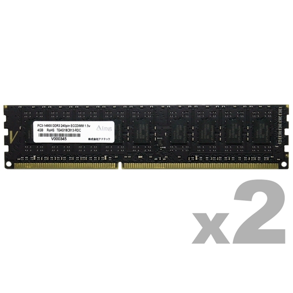 DDR3-1866 240pin UDIMM ECC 4GB×2 ADS14900D-E4GW