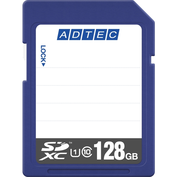 SDXCJ[h 128GB UHS-I Class10 f[^T[rXt AD-SDTX128G/U1