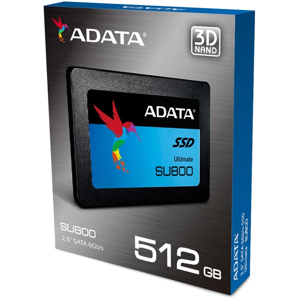 SSD SU800 512GB 2.5C` 3D NAND SATA 6Gb DRAMLbV /3Nۏ ASU800SS-512GT-C