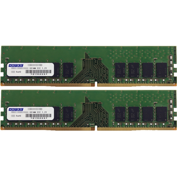 DDR4-2400 UDIMM ECC 16GB×2 1Rx8 ADS2400D-E16GSBW