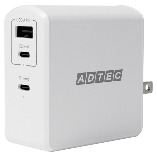 Power DeliveryΉ GaN AC[d/105W/USB Type-A 1|[g Type-C 2|[g/zCg APD-A105AC2-WH