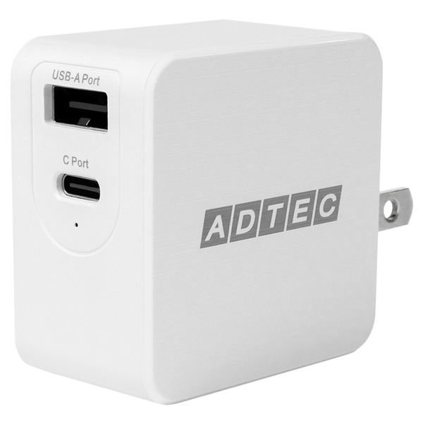 Power DeliveryΉ GaN AC[d/65W/USB Type-A 1|[g Type-C 1|[g/zCg APD-A065AC-WH