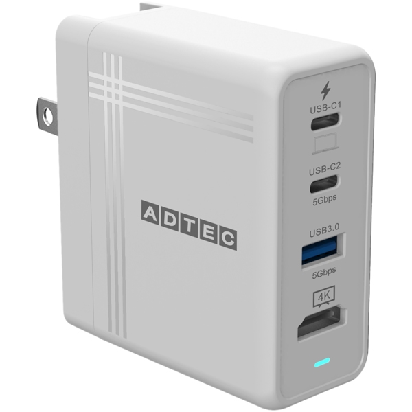 PDΉ 4Ko USB Hub AC[d 74W White APD-V074AC2H-WH