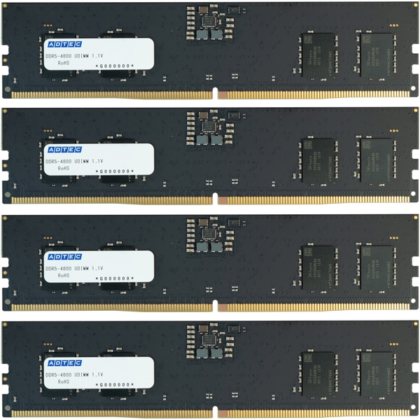 DDR5-4800 UDIMM 32GB×4 ADS4800D-32G4