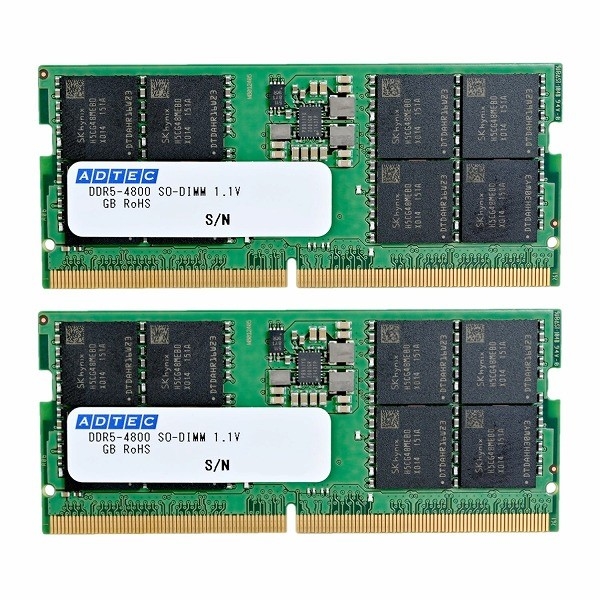 DDR5-4800 SODIMM 16GB×2 ADS4800N-H16GW