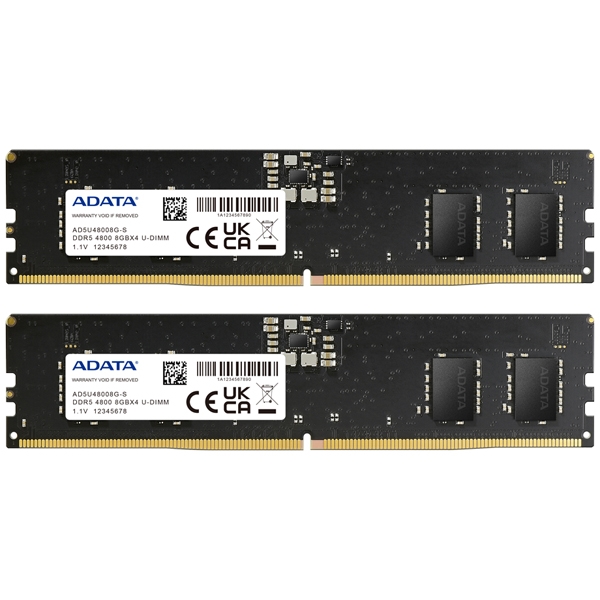 Premier DDR5-4800MHz U-DIMM 8GB×2 DUAL TRAY AD5U48008G-DT