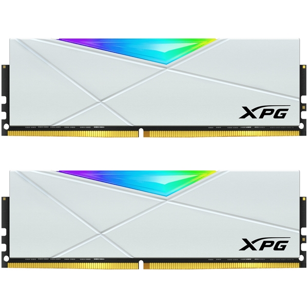 XPG SPECTRIX D50 WHITE DDR4-3200MHz U-DIMM 16GB×2 RGB DUAL COLOR BOX AX4U320016G16A-DW50