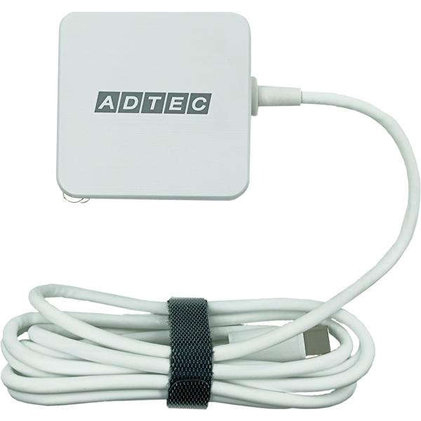 Power DeliveryΉ GaN AC[d/65W/P[ǔ^ USB Type-C 1.5m/zCg APD-A065-w15C-WH