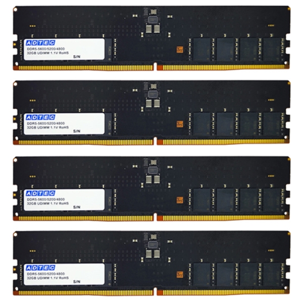 DDR5-5600 UDIMM 32GB×4 ADS5600D-32G4