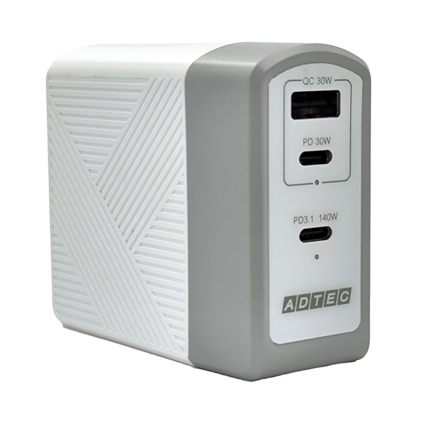 Power Delivery 3.1Ή GaN AC[d/140W/USB Type-C 2|[g Type-A 1|[g/zCg APD-A140AC2-WH