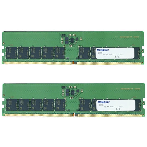 DDR5-5600 UDIMM ECC 16GB×2 1Rx8 ADS5600D-E16GSBW