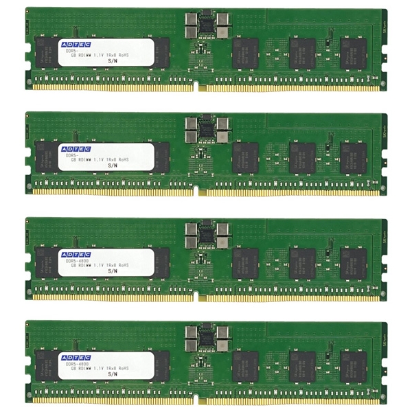 DDR5-5600 RDIMM 16GB×4 1Rx8 80bit ADS5600D-R16GSBT4