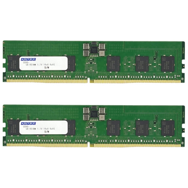 DDR5-5600 RDIMM 64GB×2 2Rx4 80bit ADS5600D-R64GDATW