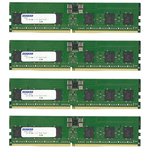 DDR5-5600 RDIMM 32GB×4 1Rx4 80bit ADS5600D-R32GSAT4